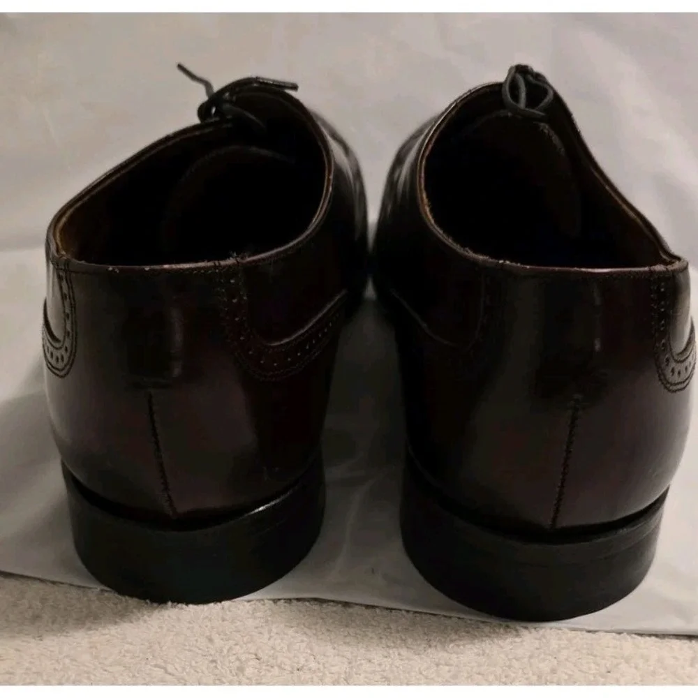 Hanover Comfort‎ Plus Vintage  Men's Leather Wingtip Shoes Sz 11  Made In USA